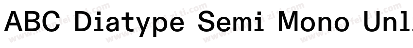 ABC Diatype Semi Mono Unlicensed Tr字体转换